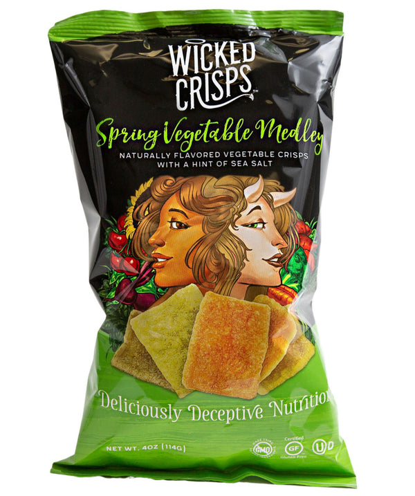 Wicked Crisps Spring Vegetable Medley 4 oz