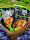 Wicked Crisps: Green Veggie Lover Duo (Broccoli & Spinach Parmesan Crisps) 4-Pack