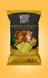 Wicked Crisps- Deliciously Deceptive Nutrition- Roasted Garlic and Asiago Cheese, Naturally Flavored Broccoli Crisps 4 OZ. (4 PACK) $19.96