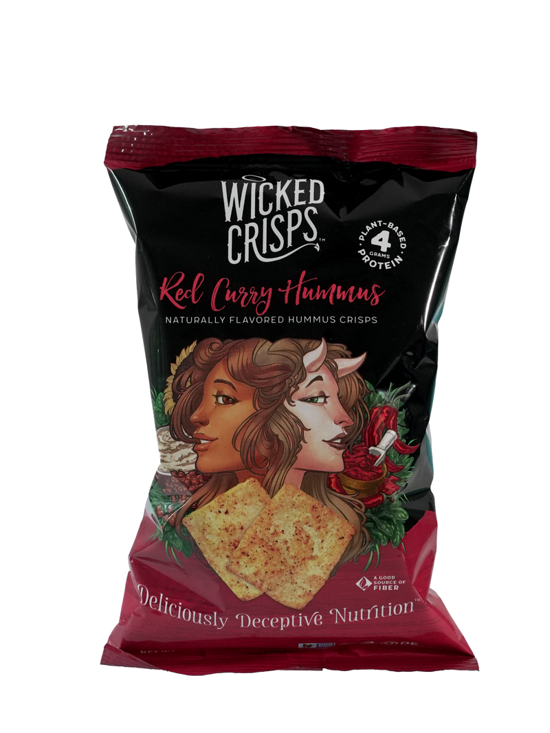 Wicked Dozen: Red Curry Hummus Crisps (12-Pack)