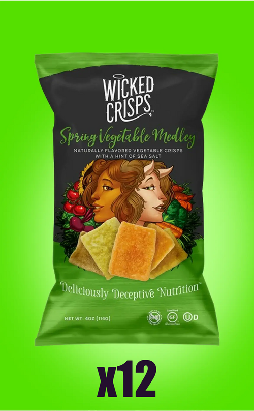 Wicked Dozen: Spring Vegetable Medley Crisps (12-Pack)