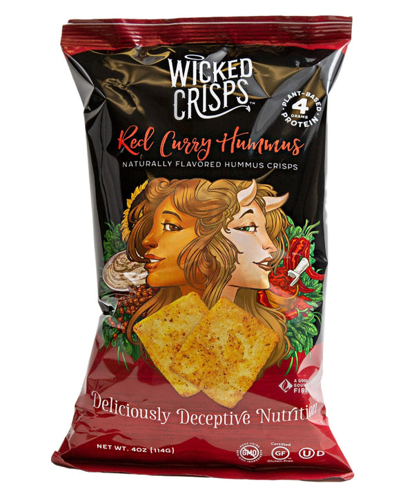 Wicked Crisps Red Curry Hummus Crisps 4 oz