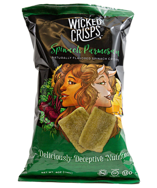 Wicked Crisps Spinach Parmesan Crisps 4 oz