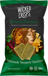 Wicked Crisps, Green Veggie Lovers Variety Pack, 2 Bags of Roasted Garlic & Asiago Cheese Naturally Flavored Broccoli Crisps and Spinach Parmesan Naturally Flavored Spinach Crisps, Baked Veggie Chips, Deliciously Deceptive Nutrition 4 OZ. (4 PACK) $19.96