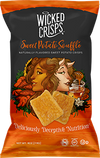 Wicked Crisps, Super Snack Squad Variety Pack, 2 Bags Each of Sweet Potato Souffle Naturally Flavored Sweet Potato Crisps and Cheesy Cheese Pizza Naturally Flavored Tomato Crisps, Baked Veggie Chips, Deliciously Deceptive Nutrition, 4OZ. (4 PACK) $19.96