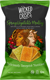 Wicked Crisps, Simple Vegan Vibes Variety Pack 2 Bags Each of Hummus Naturally Flavored Hummus Crisps 4g protein and Spring Vegetable Medley Naturally Flavored Vegetable Crisps with a Hint of Sea Salt, Deliciously Deceptive Nutrition, 4OZ. (4 PACK) $19.96